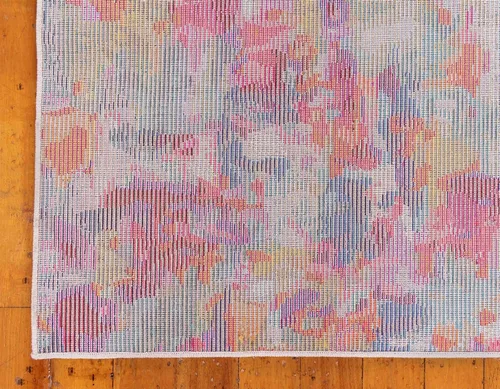 Vista 10 de Unique Loom Chromatic Collection - Alfombra de área Joyous (2 pies 7 pulgadas x 12 pies, color azul y multicolor)
