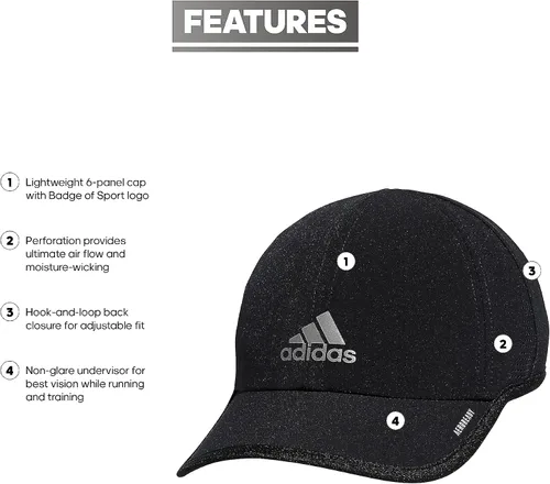 Vista 92 de Adidas Superlite, Gorras Atléticas, Sombrero de running Hombre