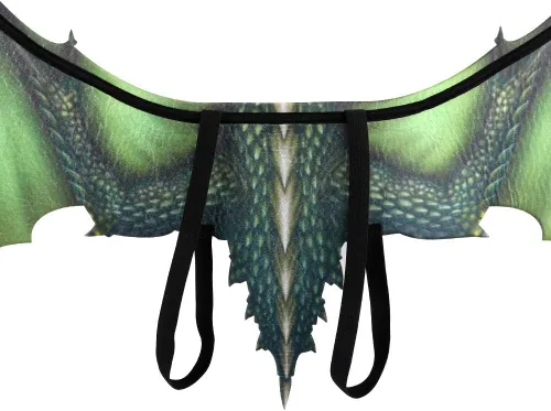 Vista 40 de Himine Alas de dragón no tejidas para adultos Cosplay Props
