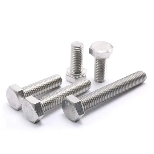 Vista 4 de 10 tornillos hexagonales M6 M6-0.039 x 1.575 in UNC Tornillos de cabeza hexagonal A2-70 (304) de acero inoxidable totalmente roscados, totalmente