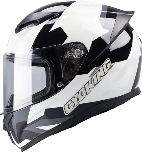 Vista 17 de Casco de motocicleta de cara completa, aprobado por DOT, casco de bicicleta de calle para adultos, hombres y mujeres, carcasa de ABS con visera