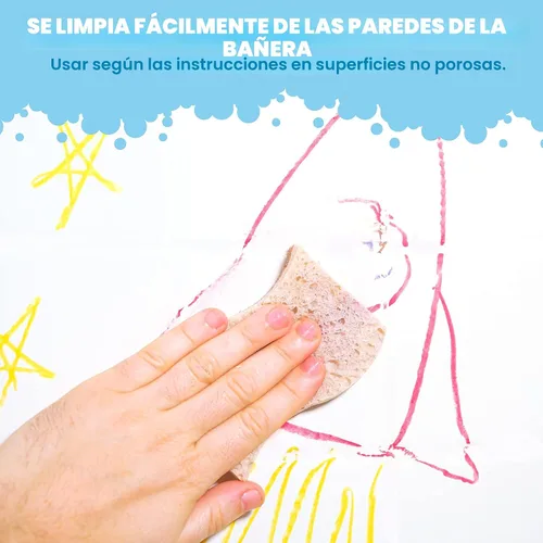 Vista 6 de Tub Works Smooth - Crayones de baño gigantes Crayones de baño no tóxicos y lavables para niños pequeños y niños Fórmula única que se dibuja