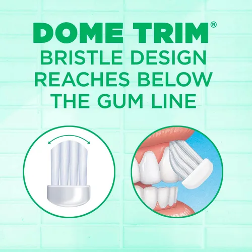 Vista 2 de Cepillo de dientes GUM Technique Sensitive Care con mango Quad-Grip, cabezal completo y cerdas Ultra Soft Dome Trim para la eliminación de placa que
