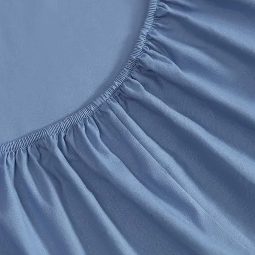 Vista 5 de Eddie Bauer - Juego de sábanas individuales, juego de ropa de cama de percal lavado con bolsillos profundos, súper suave, 100% algodón de lujo