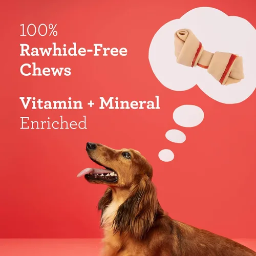 Vista 4 de DreamBone Mini Bone - Golosinas para perros sin piel cruda con proteína real, 50