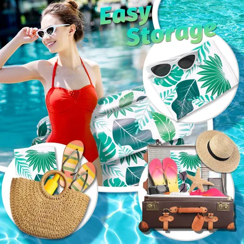 Vista 5 de 2 paquetes de flotadores inflables para piscina para adultos, sillas flotantes 4 en 1, accesorios inflables para piscina, fideos, juguetes