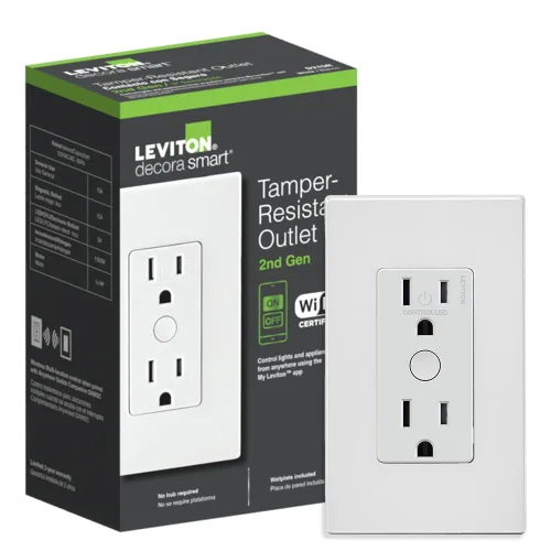 Vista 19 de Leviton Decora Smart interruptor regulador de intensidad, 0-10V, Wi-Fi, requiere cable neutro, funciona con Matter, My Leviton, Alexa, Google