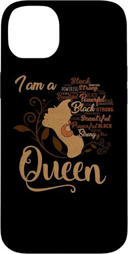 Vista 15 de Funda para iPhone 16 BLM Melanin Women I'm a Queen African American Black Pride