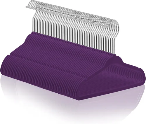 Vista 21 de Casafield 100 perchas de terciopelo para bebé, tamaño de 11 pulgadas para ropa de bebés y niños pequeños, color gris