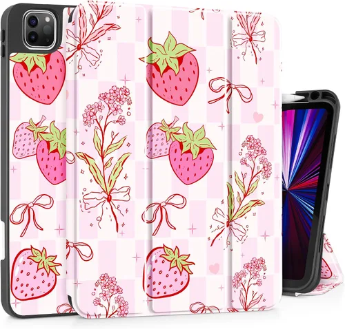Vista 17 de May Chen Funda para iPad Pro de 11 pulgadas (4ª, 3ª, 2ª y 1ª generación) 2022 2021 2020 2018, soporte triple + soporte para lápiz + encendido