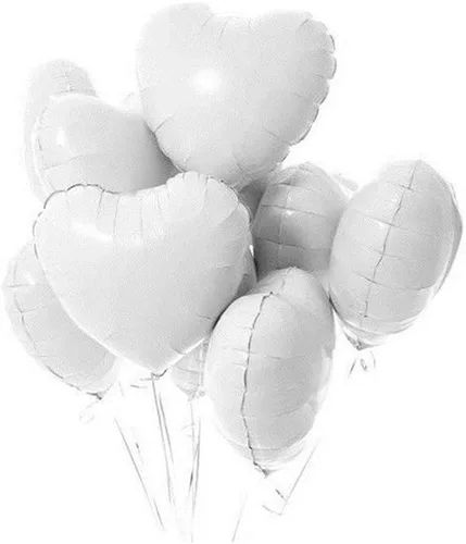 Vista 26 de 10 globos de papel de aluminio con forma de corazón de oro rosa, globos de helio, decoraciones de fiesta de cumpleaños, globos de boda para niños