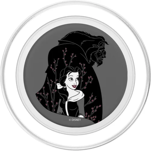 Vista 2 de Disney Beauty And The Beast Belle And Beast - Retrato floral PopSockets MagSafe PopGrip para iPhone