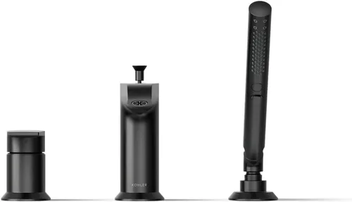 Vista 6 de Kohler K-97070-4-BL Hint® Grifo de baño con ducha de mano, negro mate