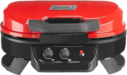 Vista 2 de Coleman RoadTrip 225 Portable Tabletop Grill, 2-Burner Gas Grill with Matchless Ignition & Adjustable Temperature Control, 11,000 BTUs of Power for