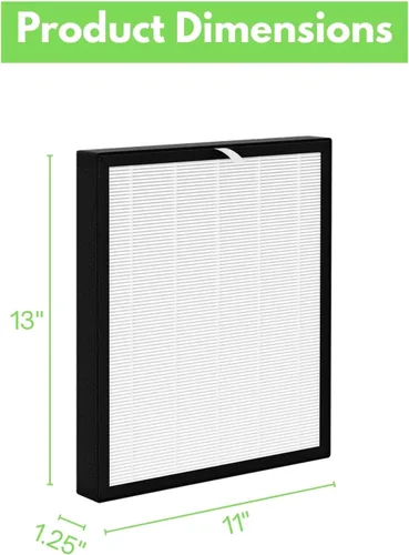 Vista 2 de Nispira Filtro HEPA de repuesto compatible con el purificador de aire Surround Air Intelli-Pro XJ-3800, 2 filtros