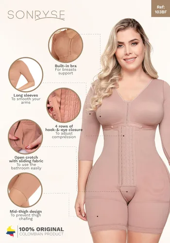 Vista 5 de Sonryse Fajas Colombianas Post Surgery Compression Garment Stage 2 BBL Shapewear for Women