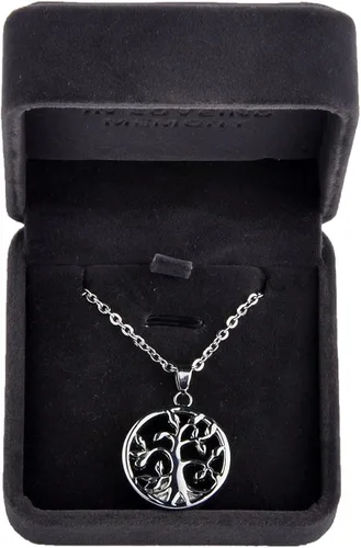 Vista 4 de Valyria - Collar con medallón de urna conmemorativa con árbol de la vida