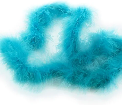 Vista 22 de HairBow Center LLC Boa de plumas de marabú flaco - 2 yardas - Negro
