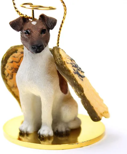 Vista 176 de Conversation Concepts Adorno navideño: Chihuahua, pelo largo 19-Dorado
