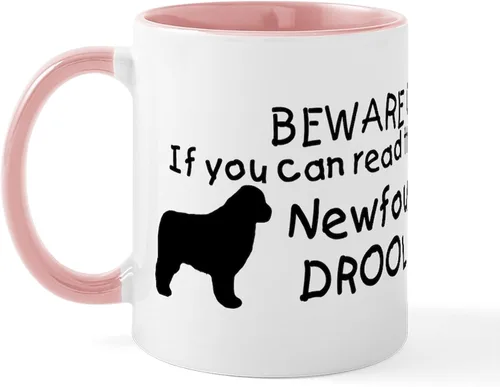 Vista 17 de CafePress Newfoundland Dog Drool Zone Taza de café de cerámica de 11 oz (11.0 fl oz)