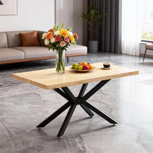 Vista 5 de Patas de escritorio de metal resistente de 29 pulgadas, base de mesa industrial de hierro forjado para vidrio, mármol, madera, marco de escritorio
