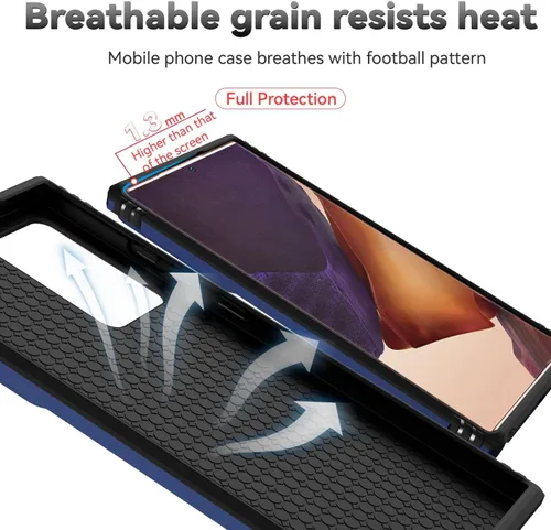 Vista 7 de Funda para Galaxy Note 20 Ultra/Samsung Note 20 Ultra N986U con protector de pantalla de vidrio templado y cubierta de cámara deslizante, anillo