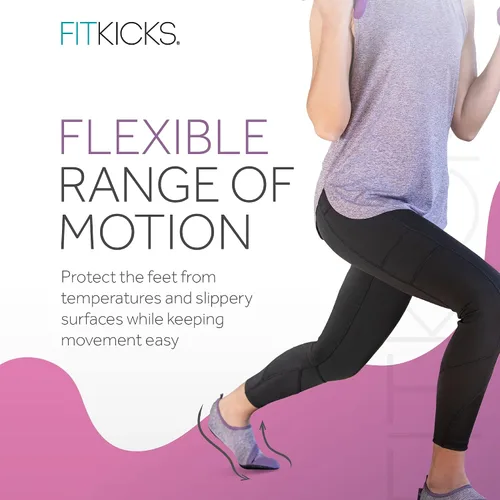Vista 5 de FITKICKS Live Well Collection Active Foldable Lifestyle Footwear Supportive Barefoot Grip Strap Toe Guard Flexible Range of Motion