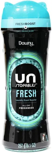 Vista 6 de Downy Unstopables - Perlas potenciadoras de aroma de lavandería para lavadora, exuberante, 10 onzas (paquete de 4)