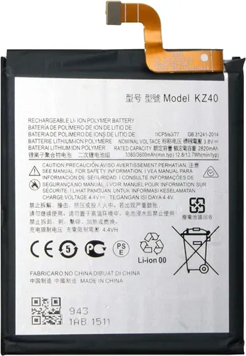 Vista 2 de Duotipa Batería KZ40 compatible con Moto Z4 XT1770 SNN5989A con kit de herramientas de reparación