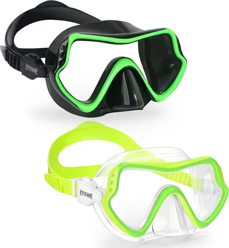 Vista 12 de Gafas de natación para niños con cubierta de nariz para jóvenes de 8 a 15 años, antivaho HD Visión Gafas de piscina gafas de natación de agua