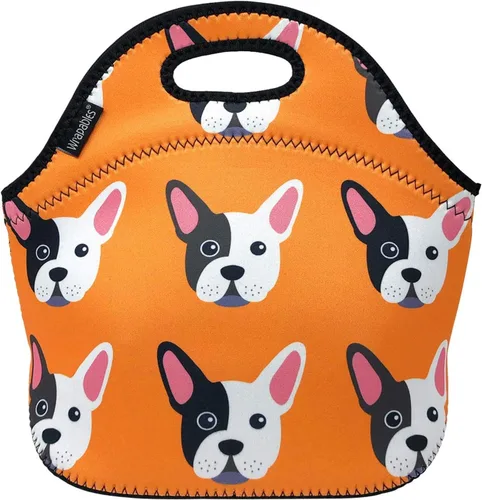 Vista 28 de Wrapables® Bolsa de almuerzo de neopreno aislada, plátanos