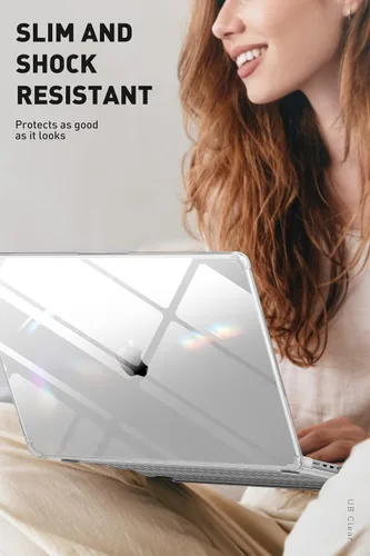 Vista 8 de SUPCASE Funda para MacBook Pro de 16 pulgadas versión 2021-2026 (Unicorn Beetle Clear), M5/M4/M3/M2/M1 Pro/Max Chip [antiarañazos] Funda delgada