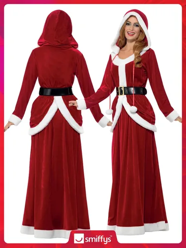 Vista 6 de Smiffys Disfraz de Ms Claus Deluxe para mujer