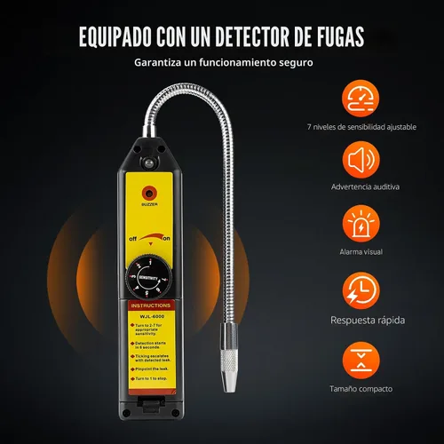 Vista 8 de VTG VOGTEN Juego de bomba de vacío y manómetro de 4.5 CFM para AC, para sistemas Mini Split/HVAC/Auto, kit de manómetro de colector compatible