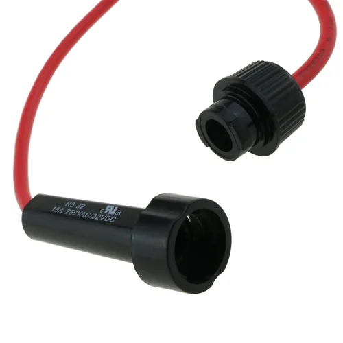 Vista 6 de Portafusibles Montados con Cable 6 en 1 con 5 Portafusibles de 6x30mm 1A