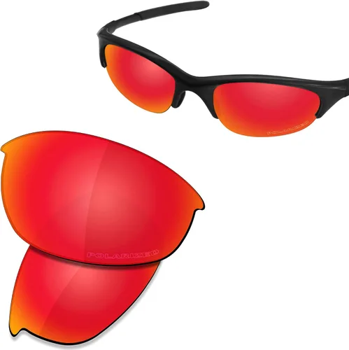 Vista 2 de SAUCER Lentes de repuesto prémium y kits de goma para Oakley Half Jacket Half Jacket Low Bridge Fit Sunglass