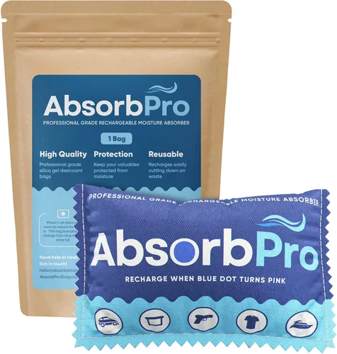 Vista 8 de Absorb Pro - Bolsa deshumidificadora recargable, 3.53 onzas de gel de sílice, 1 paquete