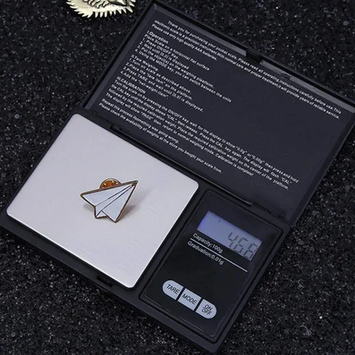 Vista 2 de Báscula digital de bolsillo LCD de 3.53 oz x 0.00 oz, báscula de peso de precisión de gramo de oro, báscula de alimentos, báscula de cocina