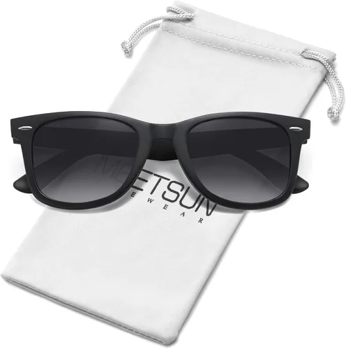 Vista 81 de MEETSUN Polarized Sunglasses for Women Men Classic Retro Square Frame Driving Sun Glasses UV Protection