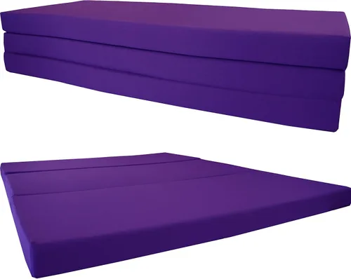 Vista 18 de Shikibuton Cama plegable en 3, espuma de alta densidad de 1.8 lbs, tamaño Twin, Full, Queen, colchones plegables. Turquesa