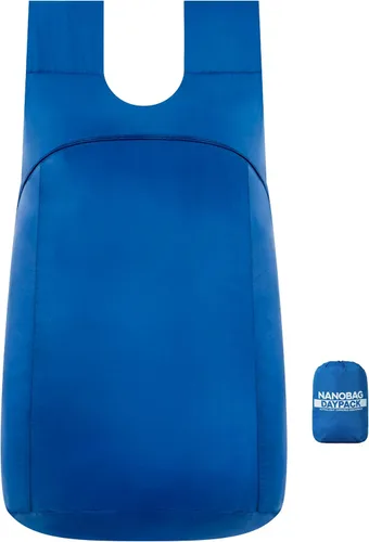 Vista 22 de Nanobag Mochila de viaje plegable ultraligera Daypack 16L para senderismo Negro