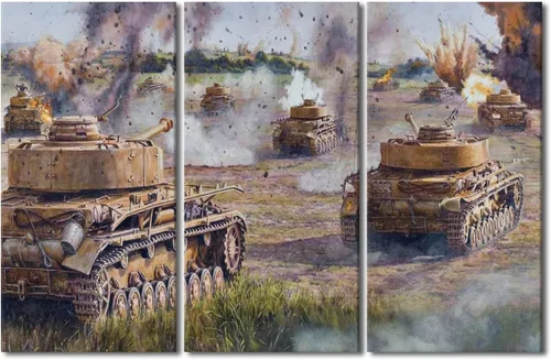 Vista 23 de Lienzo decorativo para pared de niños, decoración de dormitorio de adolescentes de la Segunda Guerra Mundial, imágenes en pared para decoración