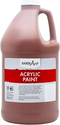 Vista 63 de Handy Art Pintura acrílica, juego de 12 colores, botellas de 16 onzas, acrílico líquido para estudiantes semibrillante, consistencia de flujo