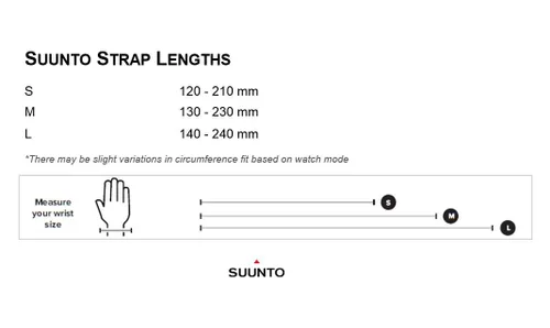 Vista 2 de Suunto 0.945 in Cuero 0.945 in Urban 2 Correa de Cuero Negro Talla M