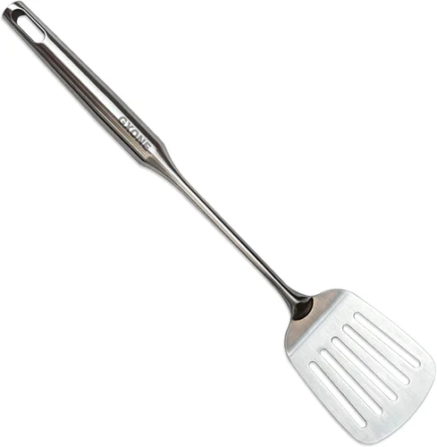 Vista 6 de Cuchara de Cocina, Cucharas Grandes de Servir de Acero Inoxidable 304, Plata/31,9 cm