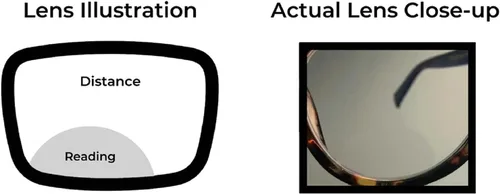 Vista 4 de Gafas de lectura bifocales para mujer, lentes transparentes con bloqueo de luz azul, lentes ajustables para mujer