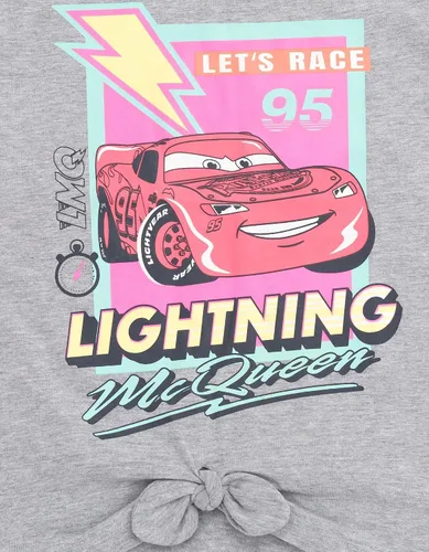 Vista 6 de Disney Lion King Pixar Cars Super Kitties Lightning McQueen Tow Mater Simba - Paquete de 2 camisetas para niñas pequeñas y grandes