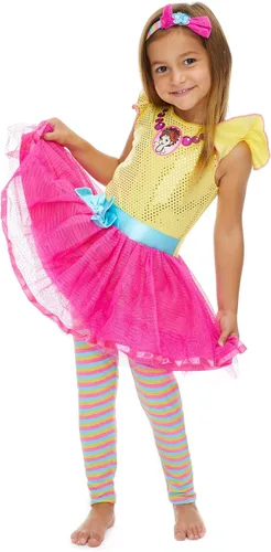 Vista 3 de Disney Fancy Nancy - Conjunto de 3 piezas de leggings y diadema para vestir de bebé a niño grande