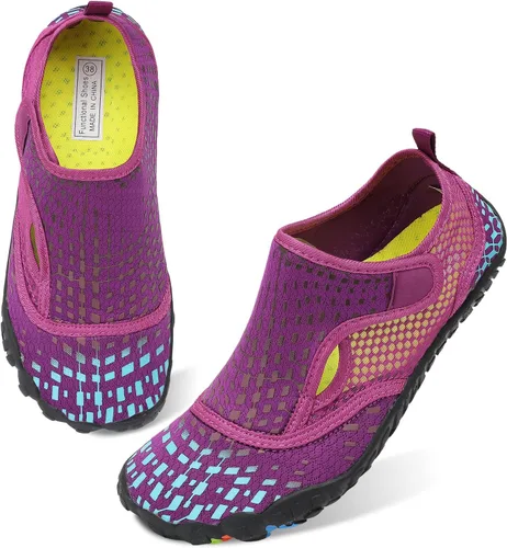 Vista 2 de Scurtain Unisex Mens Womens Athletic Hiking Water Shoes Quick Dry Barefoot Aqua Shoes Swim Shoes Beach Shoes with Drainage