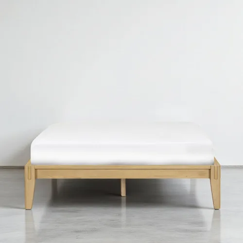 Vista 9 de NTC Bastidores de cama Sapa con cabecero y sin cabecero (sin cabecero, negro quemado, matrimonial)